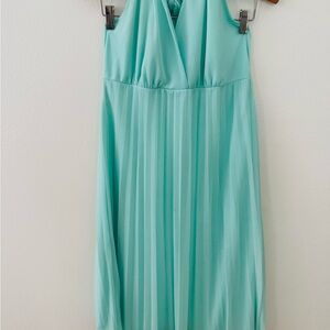Venus Light Stunning halter neck Sea Foam midi Dress